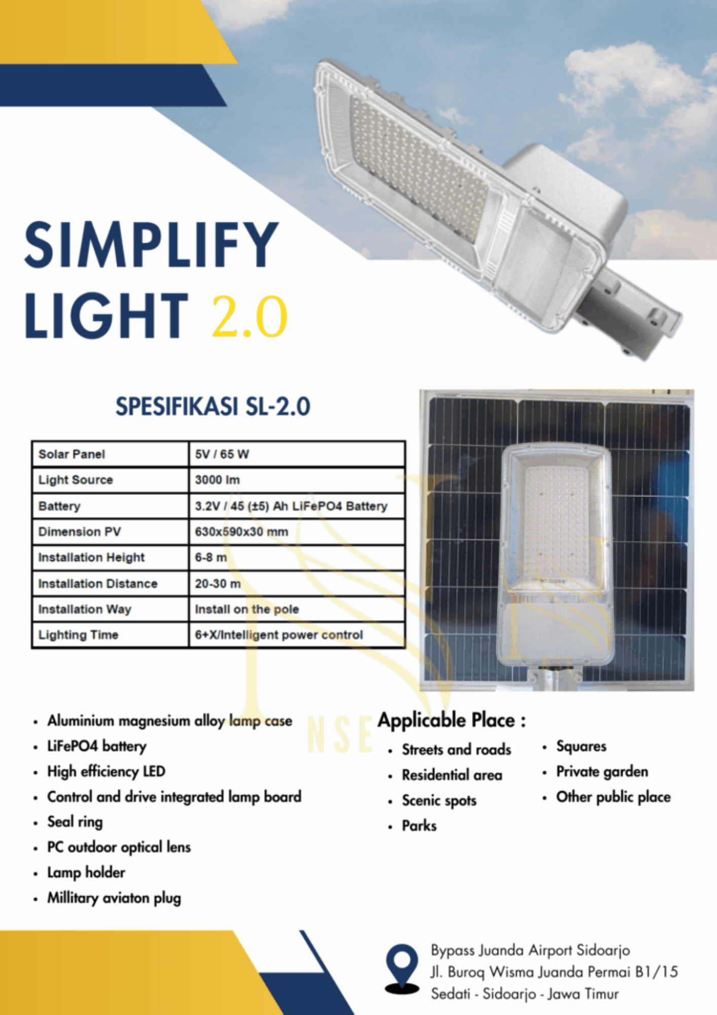 Lampu PJUTS 2in1 Simplify 2.0