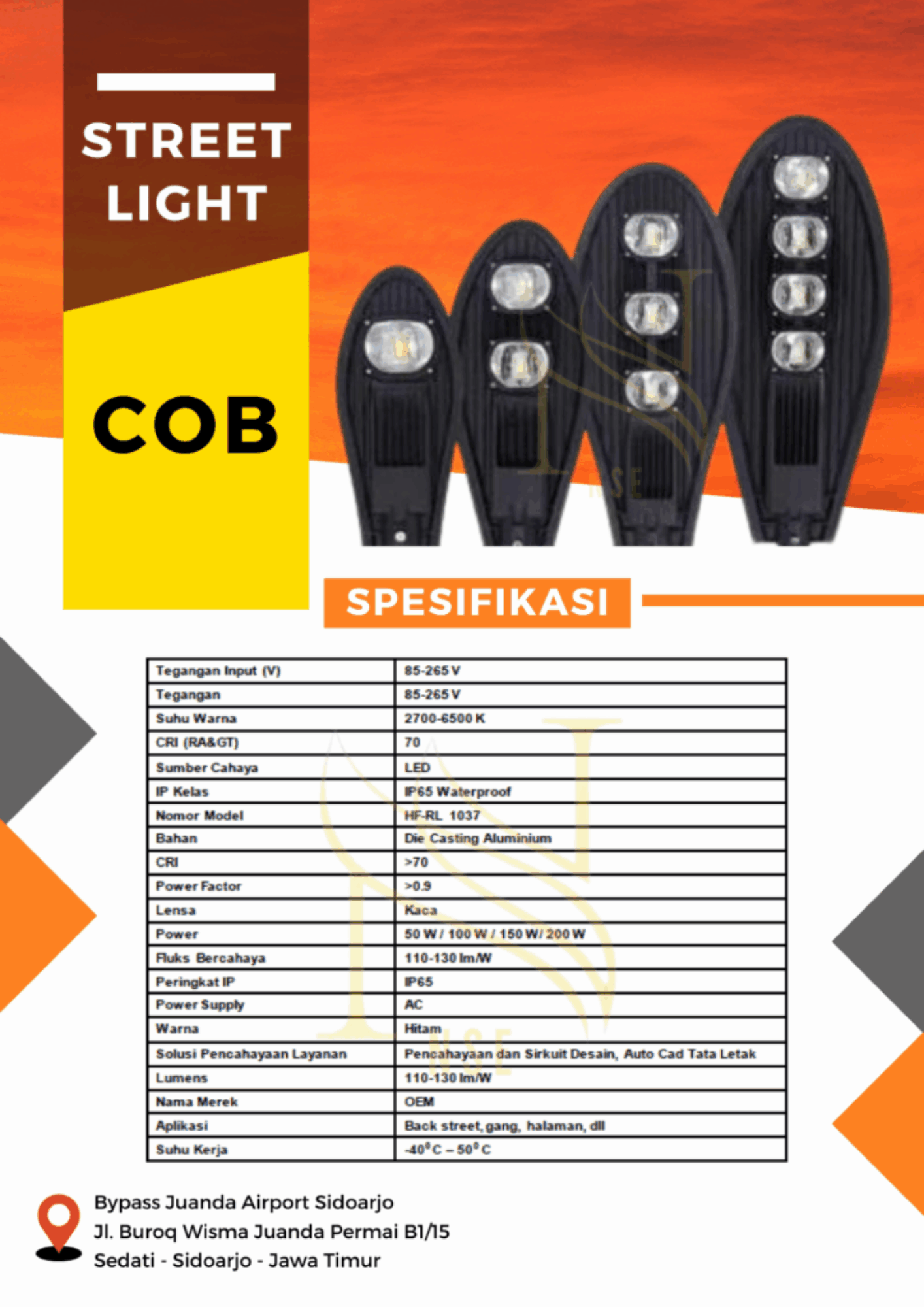 Lampu PJU PLN - COB